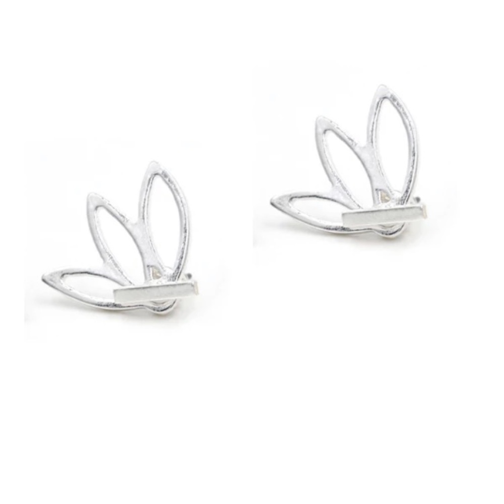 🆕 Lotus Earring Jackets Studs - Picture 9 of 9